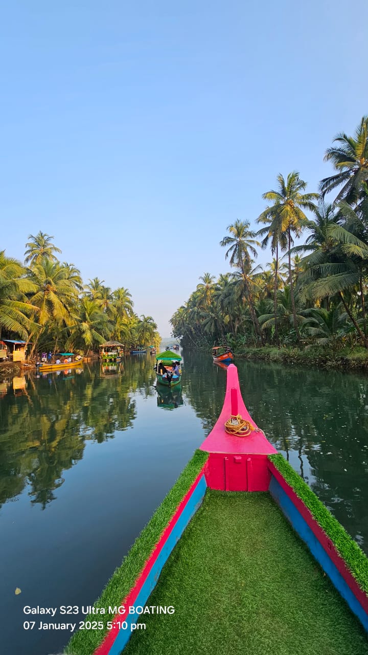 View from the boat — Honnavar Backwaters